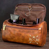 Custom Engraved Leather Toiletry Bag - Personalized Birthday Gifts For Dad, Brother, Grandpa, Husband - Proud Of You Always