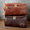 Custom Engraved Leather Toiletry Bag - Personalized Birthday Gifts For Dad, Brother, Grandpa, Husband - Proud Of You Always