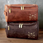 Custom Engraved Leather Toiletry Bag - Personalized Birthday Gifts For Husband, Dad, Brother - Proud Of You Always