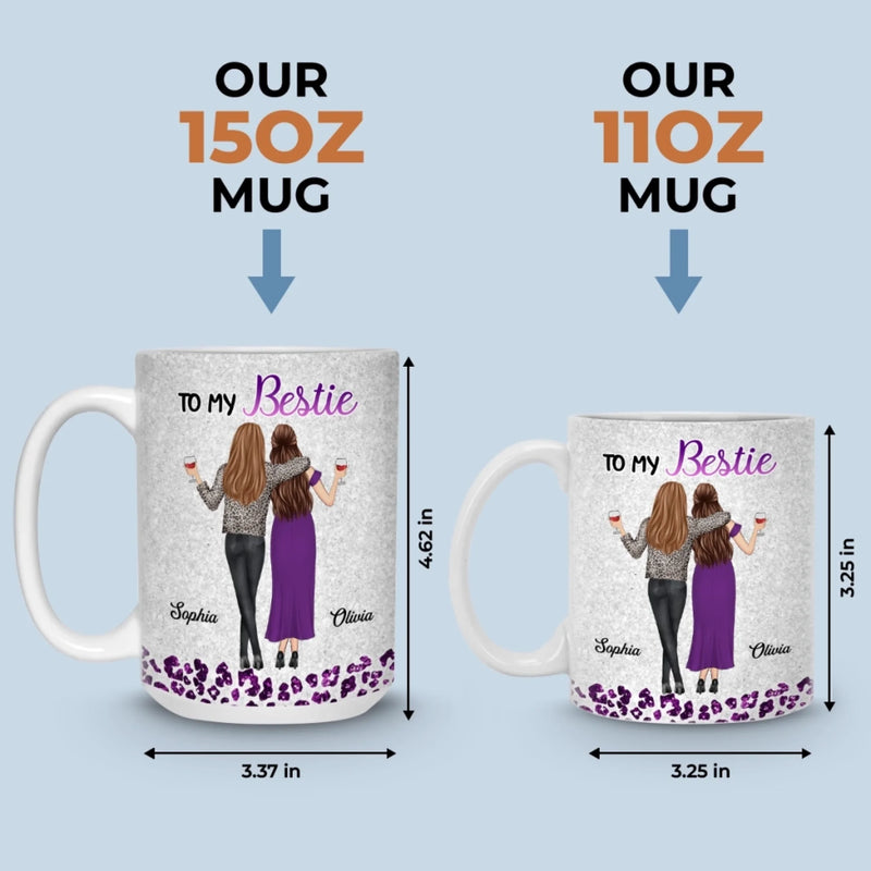 Custom Mug - Personalized Best Friend Birthday Gifts For Women, Besties, Sisters, BFF - Hot Mess Soulmates