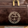 Custom Engraved Leather Toiletry Bag - Personalized Birthday Gifts For Brother - Made For Your Journey