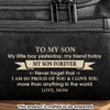 Custom Engraved Leather Toiletry Bag - Personalized Birthday Gifts For Son - You Are My Pride