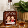 Custom Whiskey Bottle - Personalized Best Friend Birthday Gifts For Women, Besties, Sisters, BFF - Thriving On Chaos Together