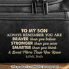 Custom Engraved Leather Toiletry Bag - Personalized Birthday Gifts For Son - Every Mile Matters