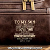 Custom Engraved Leather Toiletry Bag - Personalized Birthday Gifts For Son - Carry What Matters