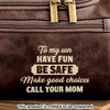 Custom Engraved Leather Toiletry Bag - Personalized Birthday Gifts For Son, Grandson - You Make Us Proud