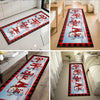 Custom Snowman Runner Rug - Personalized Christmas Birthday Gifts For Mom, Dad, Brother, Sister, Kids - Happiness Starts At Home