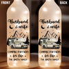 Making Memories One Campsite At A Time - Couple Personalized Custom Bottle Lamp - Gift For Husband Wife, Camping Lovers