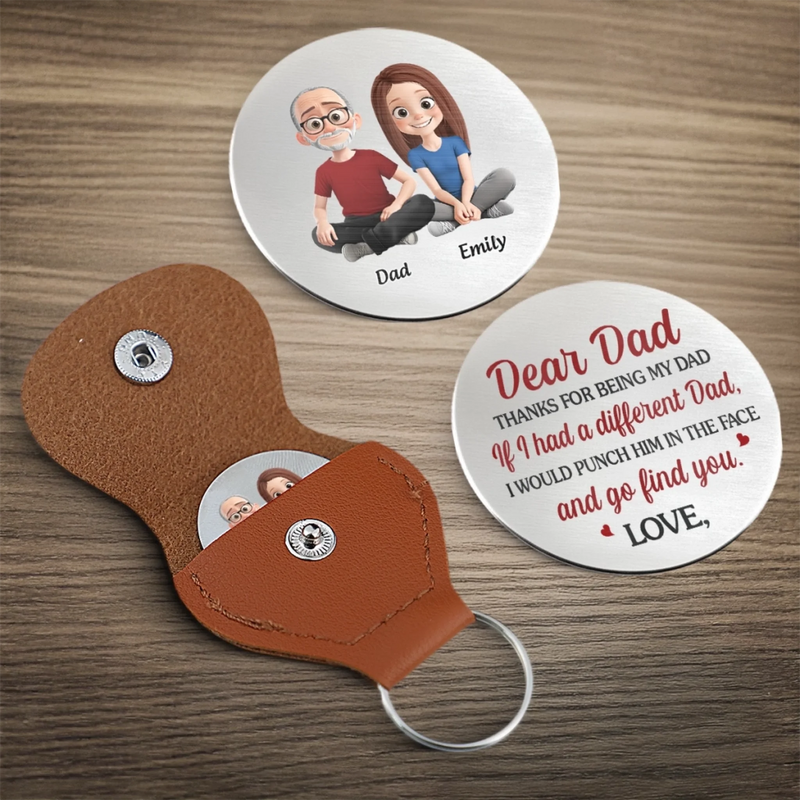 Custom Pocket Hug - Personalized Birthday Gifts For Mom, Dad - A Hug From My Heart
