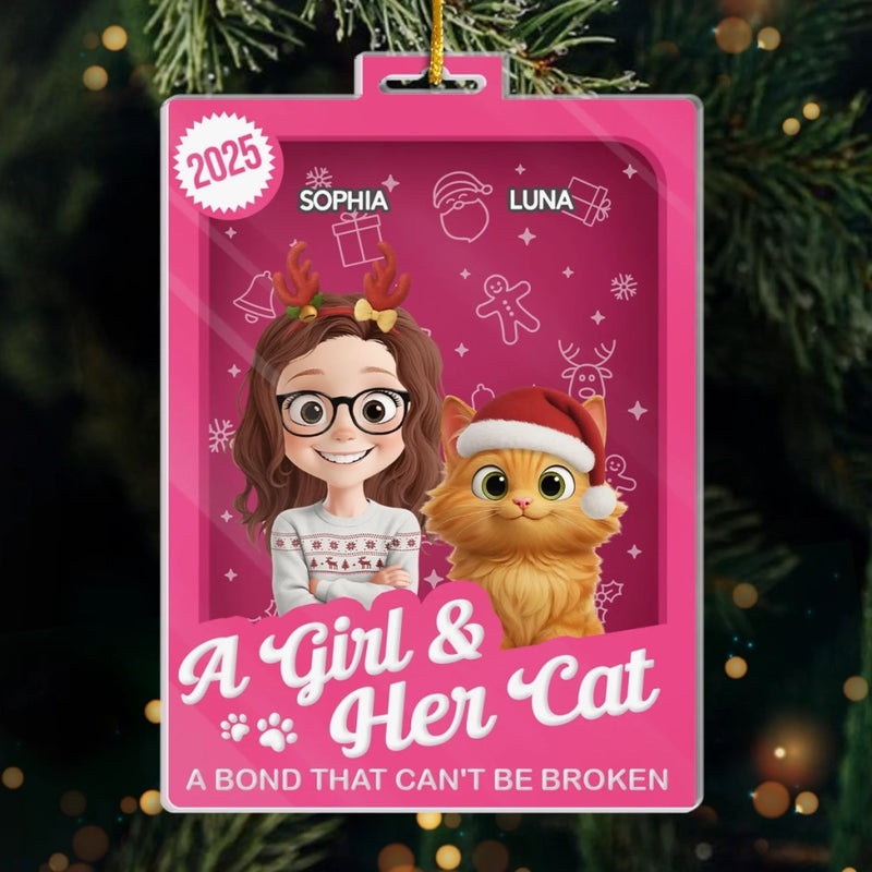Custom Toy Box Acrylic Ornament - Personalized Christmas Birthday Gifts For Cat Lovers, Cat Mom And Dad - All I Want For Christmas Is Meow