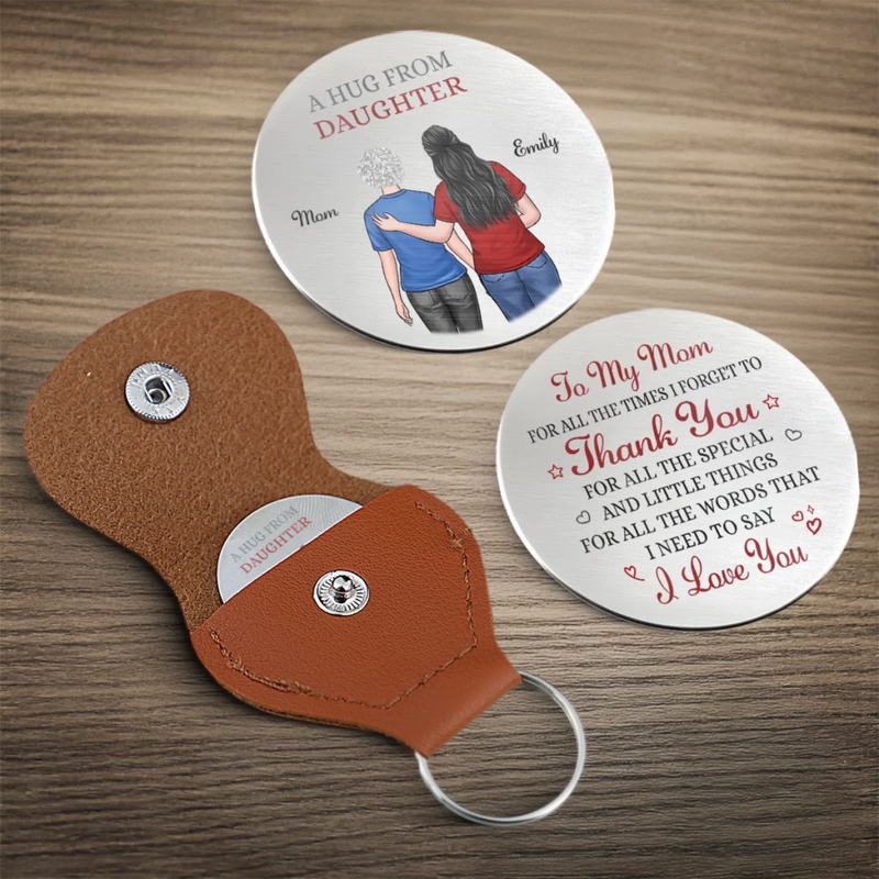 Custom Pocket Hug - Personalized Birthday Gifts For Mom, Dad - Always My Safe Place