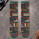 Custom Crew Socks - Personalized Bookish Gifts For Book Lovers, Readers - Keeping Up With My Reading Game