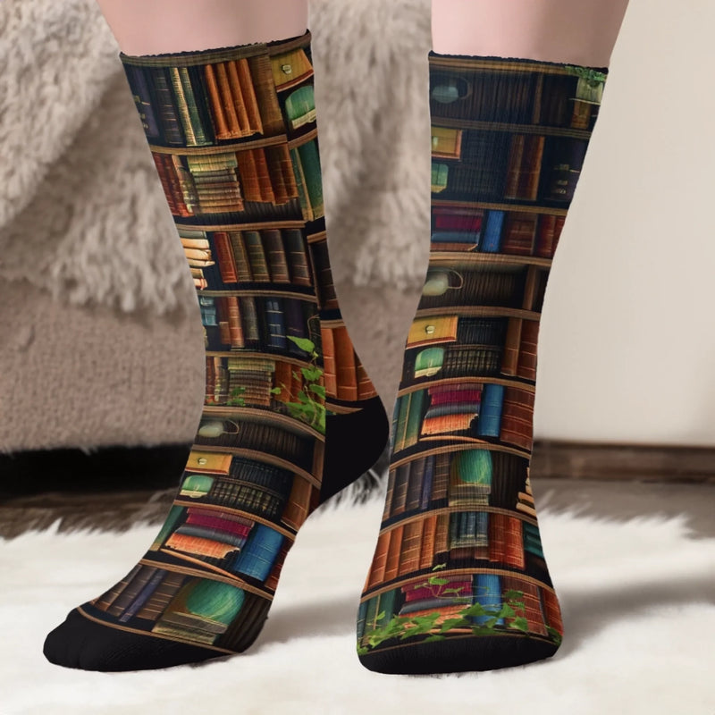 Custom Crew Socks - Personalized Bookish Gifts For Book Lovers, Bookworms, Readers - Socks Off, Story On