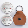Custom Long Distance Pocket Hug - Personalized Birthday Gifts For Mom, Dad - Love Knows No State Lines