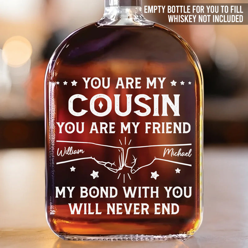 Custom Whiskey Bottle - Personalized Birthday Gifts For Brother, Sister, Best Friends - Adventures Shared From Day One