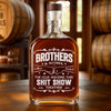 Custom Whiskey Bottle - Personalized Birthday Gifts For Brother, Sister, Best Friends - Growing Together Through Every Season