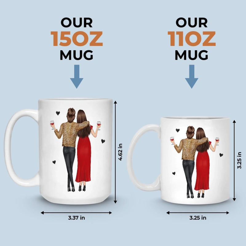 Custom Mug - Personalized Best Friend Birthday Gifts For Women, Besties, Sisters, BFF - Laugh In The Same Language