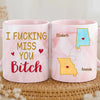 Custom 11oz Pink Marble Mug - Personalized Best Friend Birthday Gifts For Women, Besties, Sisters, BFF - Pretty Minds Pink Hearts