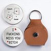 Custom Long Distance Pocket Hug - Personalized Best Friend Christmas Birthday Gifts For Women, Besties, Sisters, BFF - I Miss You