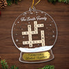 Custom Scrabble Acrylic Ornament - Personalized Christmas Birthday Gifts For Mom, Dad, Brother, Sister, Kids - Together Is Our Favorite Place