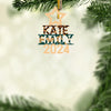 Family Name Christmas Tree Ornament - Wood Custom Shaped - New Arrival, Christmas Gift For Family Members - AMZ