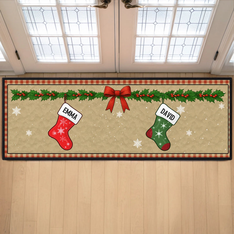 Custom Runner Rug - Personalized Christmas Birthday Gifts For Mom, Dad, Brother, Sister, Kids - Where Joy Feels Endless