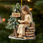 Custom Acrylic Ornament - Personalized Christmas Bookish Gifts For Book Lovers, Readers, Girls - Dreaming In Chapters