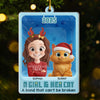 Custom Toy Box Acrylic Ornament - Personalized Christmas Birthday Gifts For Cat Lovers, Cat Mom And Dad - Catmas Vibes Only
