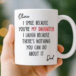 Custom Mug - Personalized Birthday Gifts For Dad, Daughter - Home Is Where We Belong