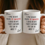 Custom Mug - Personalized Birthday Gifts For Dad, Daughter - Home Is Where We Belong