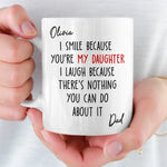 Custom Mug - Personalized Birthday Gifts For Dad, Daughter - Home Is Where We Belong