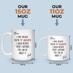 Custom Mug - Personalized Birthday Gifts For Dad, Daughter - Home Is Where We Belong