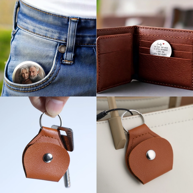 Custom Photo Pocket Hug - Personalized Anniversary Wedding Gifts For Husband And Wife, Him And Her - Sending You All My Love