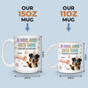 Custom Mug - Personalized Birthday Gifts For Dog Lovers, Dog Dad And Mom - Home Is Fur Covered