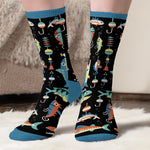 Custom Crew Socks - Personalized Christmas Birthday Fishing Gifts For Fisherman, Dad, Grandpa - Walk Like A Lucky Angler