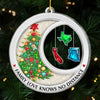 Custom Long Distance Acrylic Ornament - Personalized Christmas Birthday Gifts For Mom, Dad, Brother, Sister, Kids - A Constellation Of Home