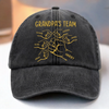 Custom Vintage Washed Denim Baseball Cap - Personalized Birthday Gifts For Dad, Grandpa - You Shape Our Little World