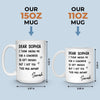 Custom Mug - Personalized Birthday Gifts For Coworker, Work Bestie - Your Effort Inspires Me