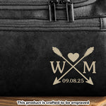 Custom Engraved Leather Toiletry Bag - Personalized Birthday Gifts For Husband, Dad, Brother - Proud Of You Always