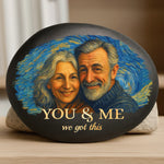 Custom Photo Printed Rock - Personalized Anniversary Wedding Gifts For Couple, Husband, Wife - Endless Love, Endless Us