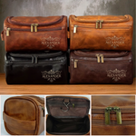 Custom Engraved Leather Toiletry Bag - Personalized Birthday Gifts For Men - Crafted For A Good Man