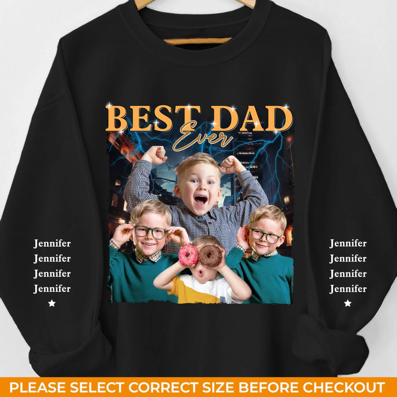 Love Is The Oil That Eases Friction - Family Personalized Custom Unisex Sweatshirt With Design On Sleeve - Father's Day, Gift For Dad, Grandpa