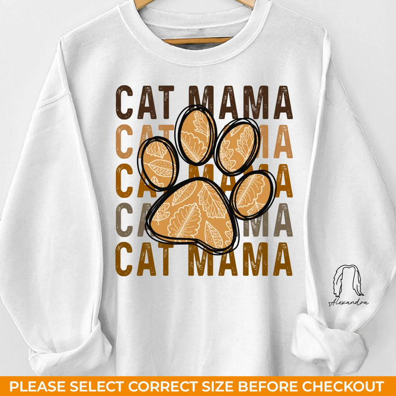 Furry Companions, Loyal Hearts - Dog & Cat Personalized Custom Unisex Sweatshirt With Design On Sleeve - Gift For Pet Owners, Pet Lovers