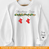 In The Warmth Of Our Family's Love - Family Personalized Custom Unisex Sweatshirt With Design On Sleeve - Christmas Gift For Family Members