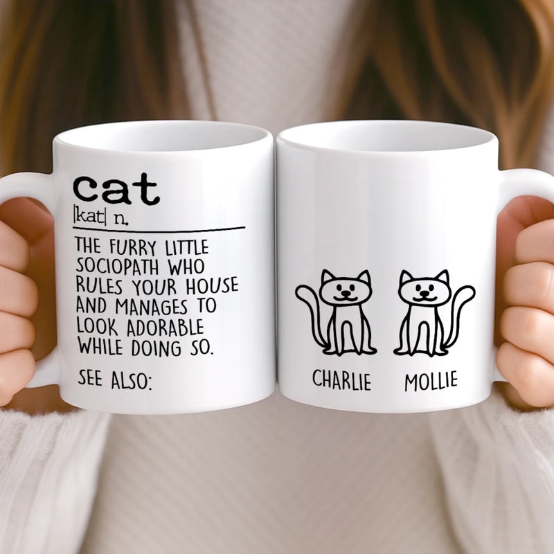 Custom Mug - Personalized Birthday Gifts For Cat Lovers, Cat Mom And Dad - Life Is Softer With Cats