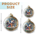Custom Photo Acrylic Ornament - Personalized Christmas Birthday Gifts For Family - Happiness Is Hanging Right Here
