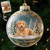 Custom Photo Acrylic Ornament - Personalized Christmas Birthday Gifts For Dog Cat Lovers, Dog Dad And Mom, Cat Owners - Merry Woofmas From The Goodest Pup