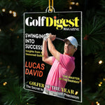 Custom Photo Magazine Acrylic Ornament - Personalized Christmas Birthday Golf Gifts For Golf Lovers - Master Of The Swing Arc