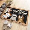 Custom Home Decor Decorative Mat - Personalized  Birthday Gifts For Cat Lovers, Cat Mom And Dad - Beware Of Cat Attitude