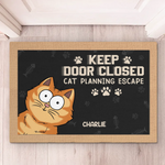 Custom Home Decor Decorative Mat - Personalized  Birthday Gifts For Cat Lovers - Beware Of Cat Attitude
